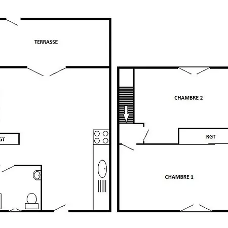 Charmante T3 Avec Terrasse, Parking Et Proximite - Ideale Familles, 5 Couchages - Fr-1-81-472 勒卡特