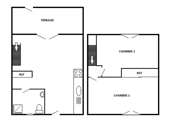 Charmante T3 Avec Terrasse, Parking Et Proximite - Ideale Familles, 5 Couchages - Fr-1-81-472 勒卡特